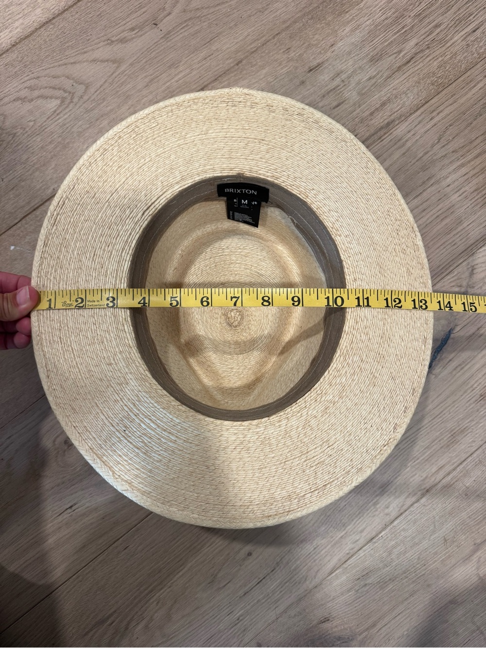 Brixton Marcos Fedora straw hat - Natural - sz Medium - Picture 9 of 10